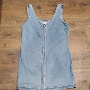 No Boundaries Light Blue Denim Mini Dress